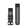 Nomaiņas siksniņa Garmin QuickFit 26mm melna/ķieģeļu pelēka silikona thumbnail 2