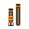 Aizvietojamā siksniņa Garmin QuickFit 26mm Spark Orange/Graphite Silikona thumbnail 2