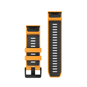Aizvietojamā siksniņa Garmin QuickFit 26mm Spark Orange/Graphite Silikona