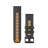 Nomaiņas siksna Garmin QuickFit 26mm Grafīta/Spark Oranžā silikona thumbnail 1