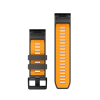 Nomaiņas siksna Garmin QuickFit 26mm Grafīta/Spark Oranžā silikona thumbnail 2
