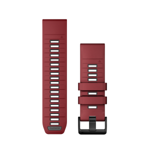 Aizvietojamā siksna Garmin QuickFit 26mm Marsala/Grafīta Silikons