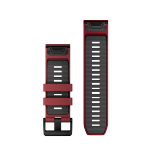 Aizvietojamā siksna Garmin QuickFit 26mm Marsala/Grafīta Silikons