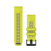 Nomaiņas siksna Garmin QuickFit 26mm Amp Dzeltena/Grafīta silikons thumbnail 1