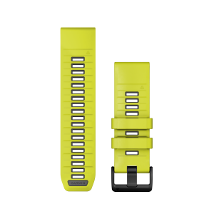 Nomaiņas siksna Garmin QuickFit 26mm Amp Dzeltena/Grafīta silikons