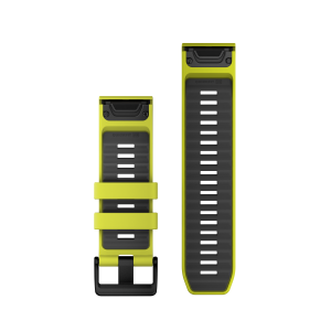 Nomaiņas siksna Garmin QuickFit 26mm Amp Dzeltena/Grafīta silikons