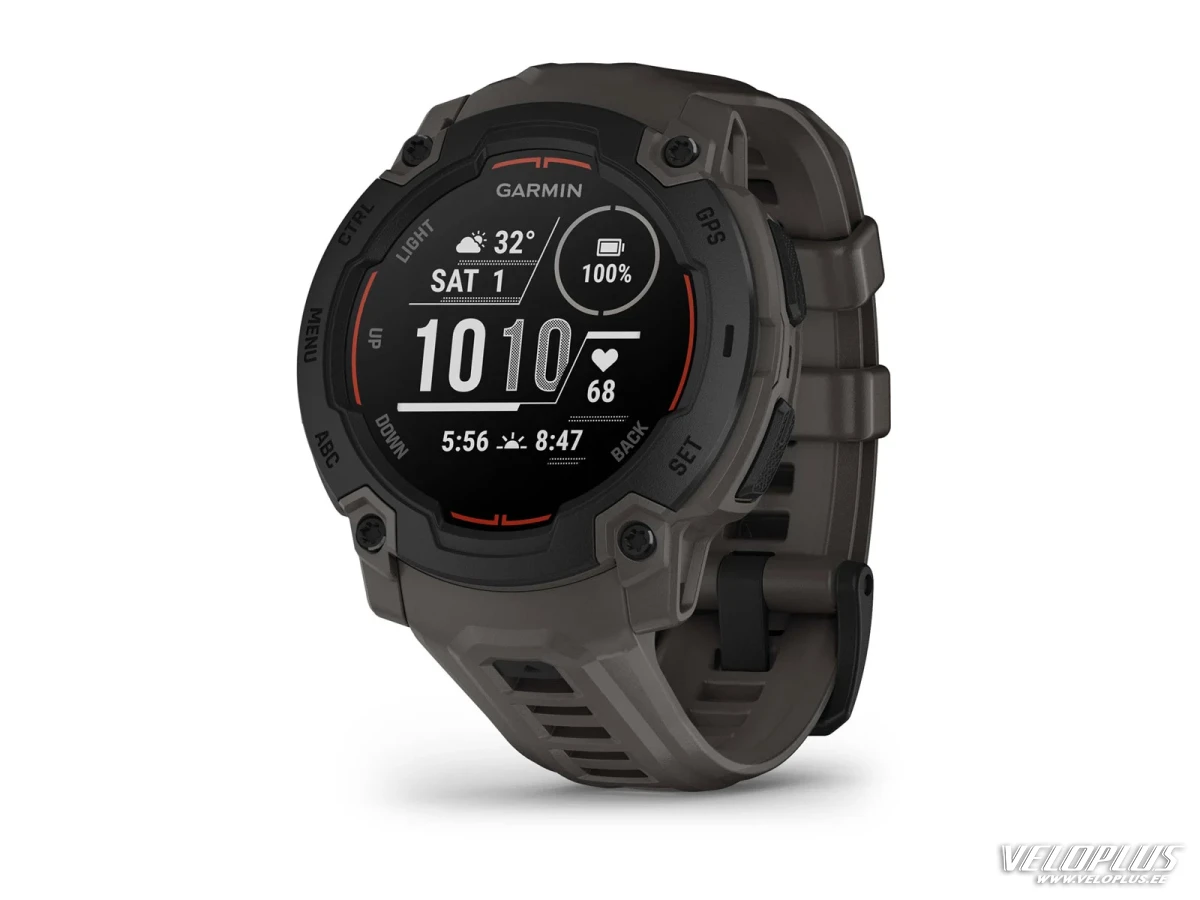 Garmin Instinct E - 45 mm, Must ja süsihalli rihmaga