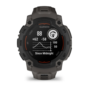 Garmin Instinct E - 45 mm, Must ja süsihalli rihmaga