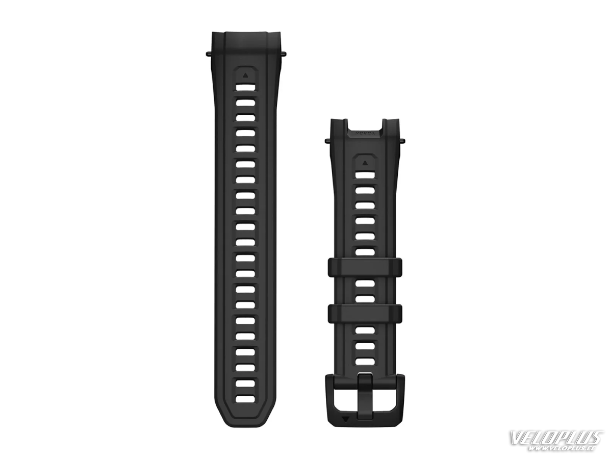 Watch band Garmin Instinct 3 - 45 mm (22mm) Black Silicone