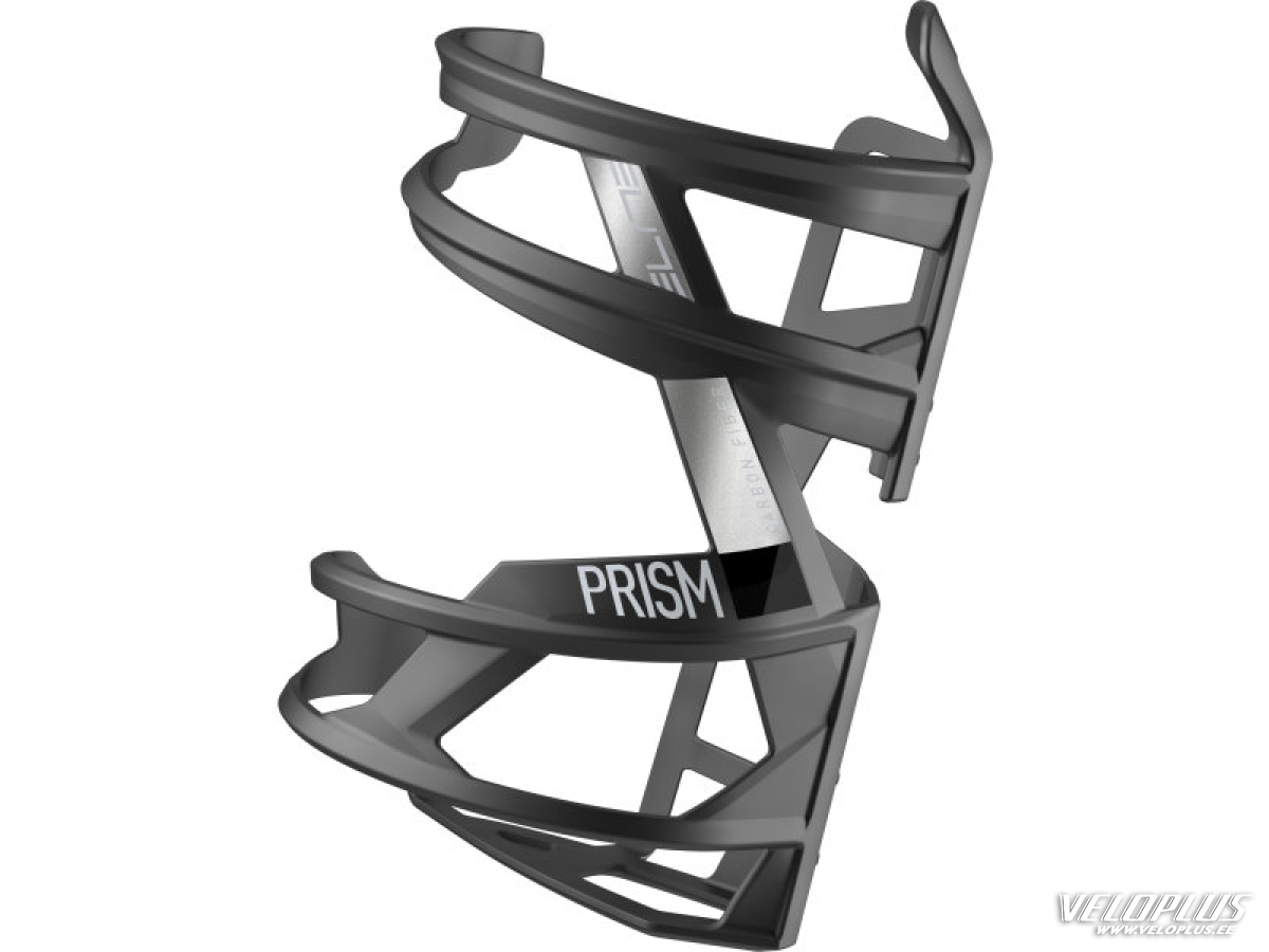 Elite Bottle Cage Prism Left Carbon, black