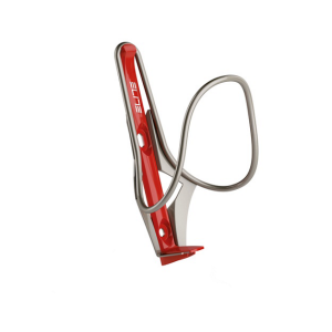 Elite Bottle Cage Moreo Inox silver/red