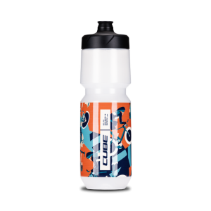 Pudel Cube Flow 750ml valge-sinine-oranž