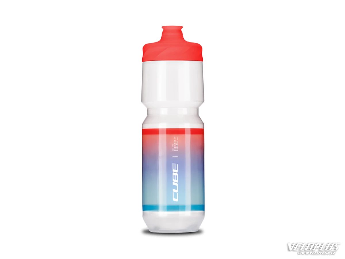 Cube Bottle Flow 750ml Teamline white´n´blue´n´red
