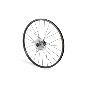 Заднее колесо WOOM EXPLORE 4 20" 22H AV под HG кассету, чёрное