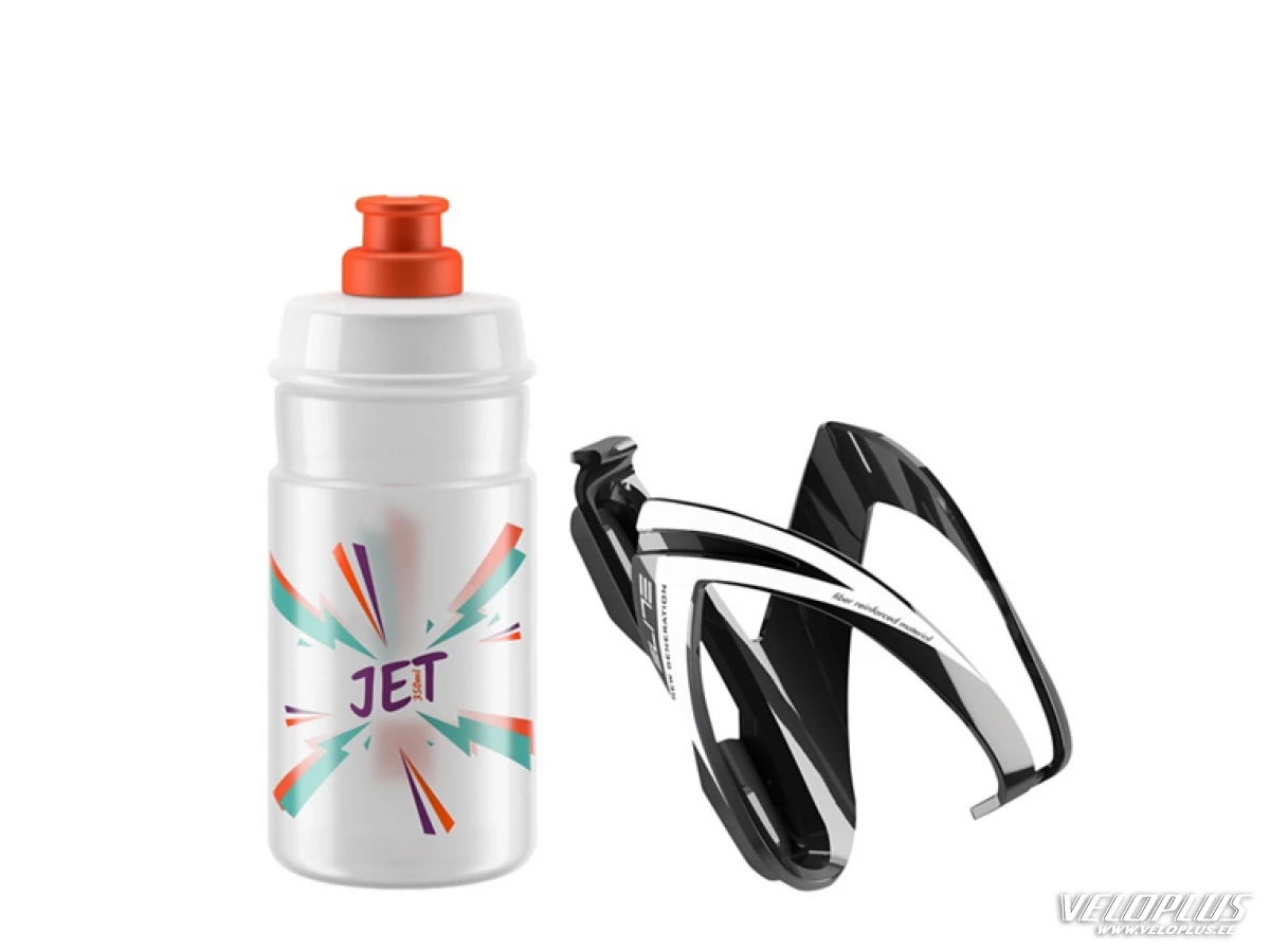 Elite Kit CEO black glossy + bottle JET 350ml clear, logo