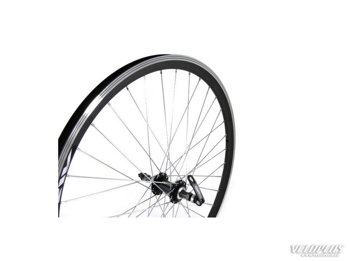 Rear wheel 28" Stars Circle, black with cap nut