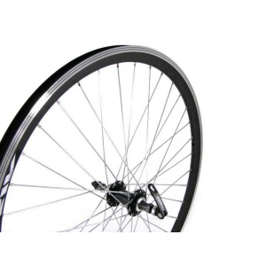 Rear wheel 28" Stars Circle, black with cap nut