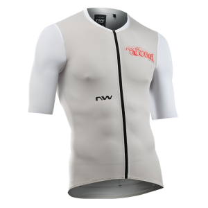 Northwave ESSENCE EVO JERSEY LIGHT GREY/WHITE