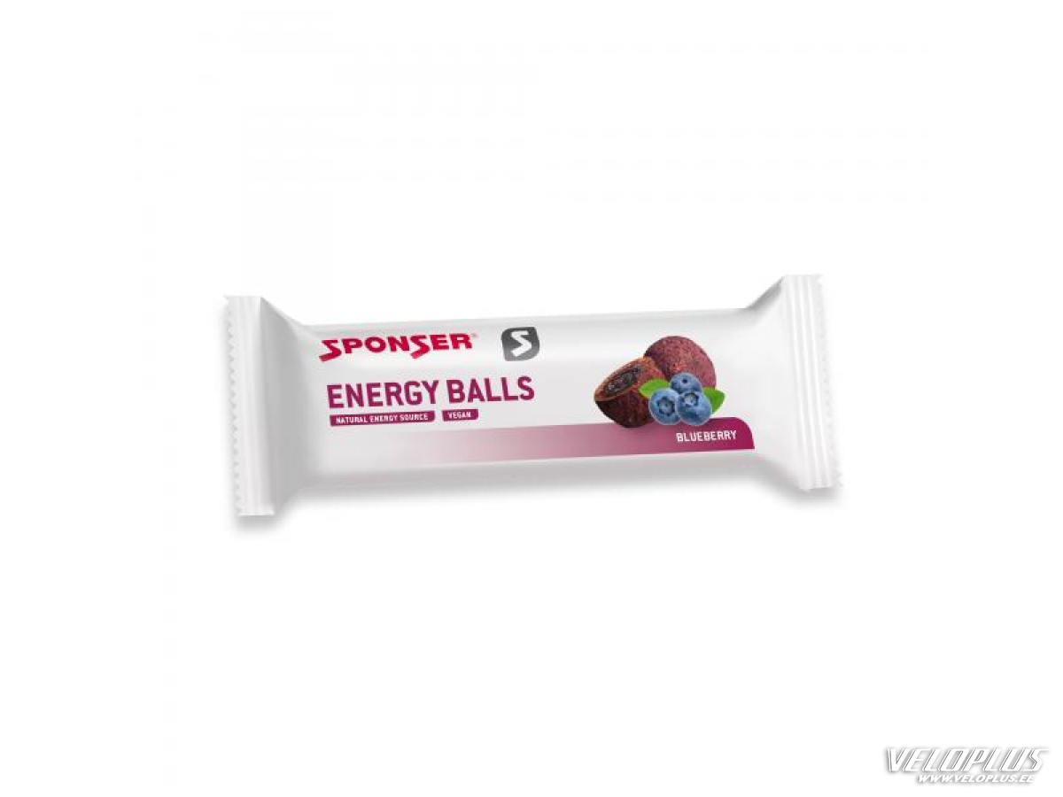 Sponser Energy Balls 45 g Mėlynių