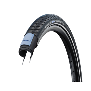 Renkaat Schwalbe BIG APPLE 24x2.15 55-507 Musta+heijastava taitettava