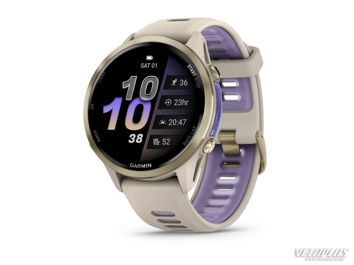 Garmin Forerunner 970, Soft Gold Titanium with French Grey Case