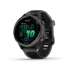 Garmin Forerunner 570 42mm, Slate Grey Aluminium/Translucent Black/Black Band