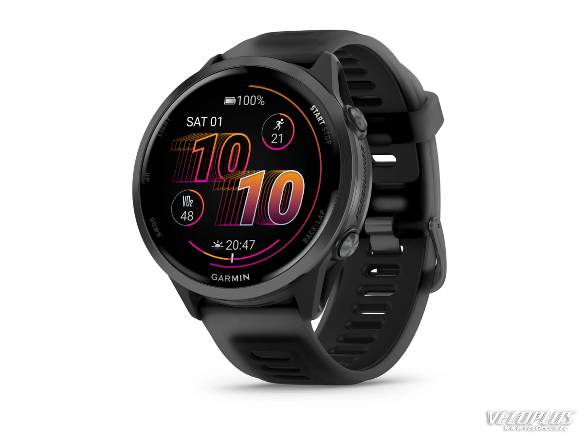 Garmin Forerunner 570 47mm, Slate Grey Aluminium / Translucent Black/Black Band