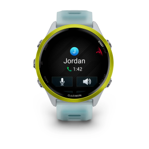 Garmin Forerunner 570 47 мм, ярко-жёлтый алюминий / каменно-белый / с бирюзово-синим ремешком