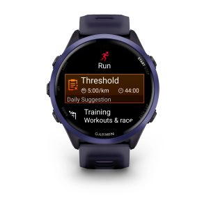 Garmin Forerunner 570 47 мм, индиго синий алюминий / фиолетовый / с индиго-синим ремешком