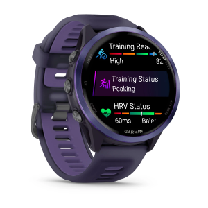 Garmin Forerunner 570 47 мм, индиго синий алюминий / фиолетовый / с индиго-синим ремешком