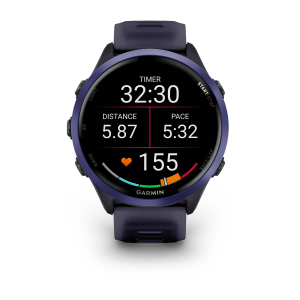 Garmin Forerunner 570 47 мм, индиго синий алюминий / фиолетовый / с индиго-синим ремешком