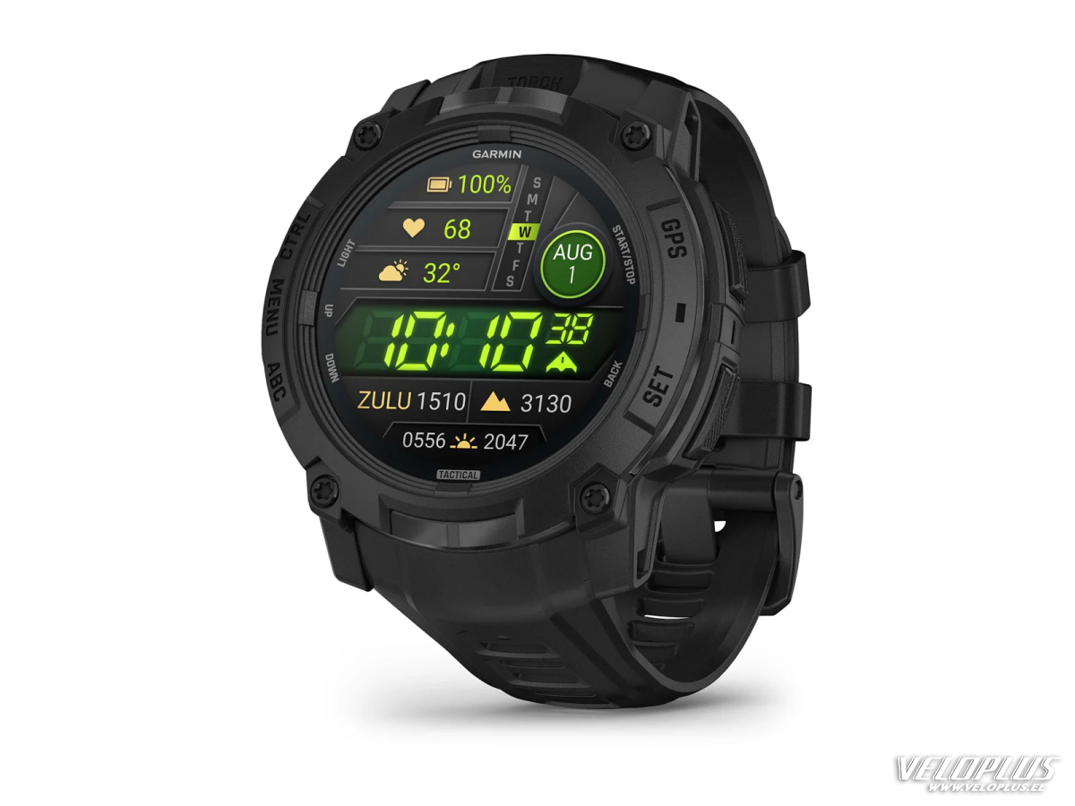 Garmin Instinct 3 - 50mm, AMOLED, Tactical Edition, Black with Black Band