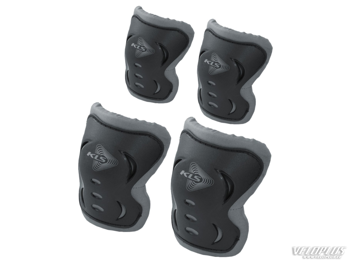 Ceļu un elkoņu aizsargu komplekts KLS Kiter Pads