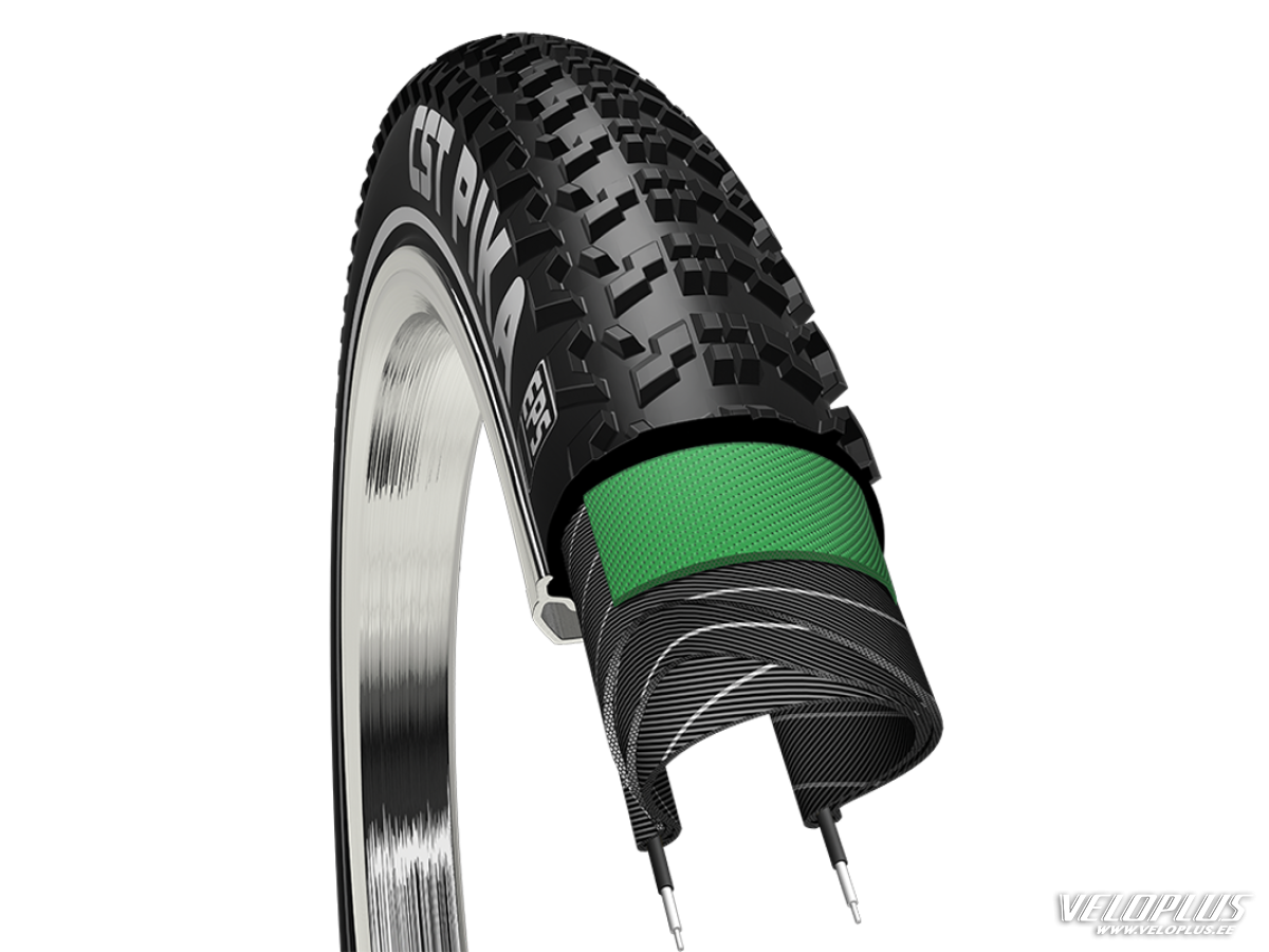 Väliskumm CST Pika 700x45c, Tubeless Ready, must, EPS TLR