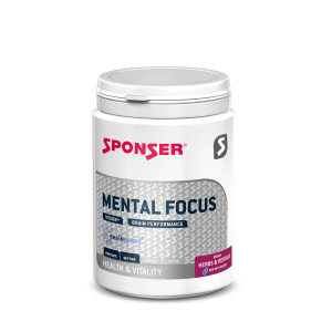 Dzēriena pulveris Sponser Mental Focus 150 g, herbs & berries, nomierina-atslābina
