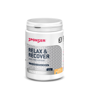 Dzēriena pulveris Sponser Relax & Recover 120 g, apelsīns-persiks, nomierinošs-atjaunojošs