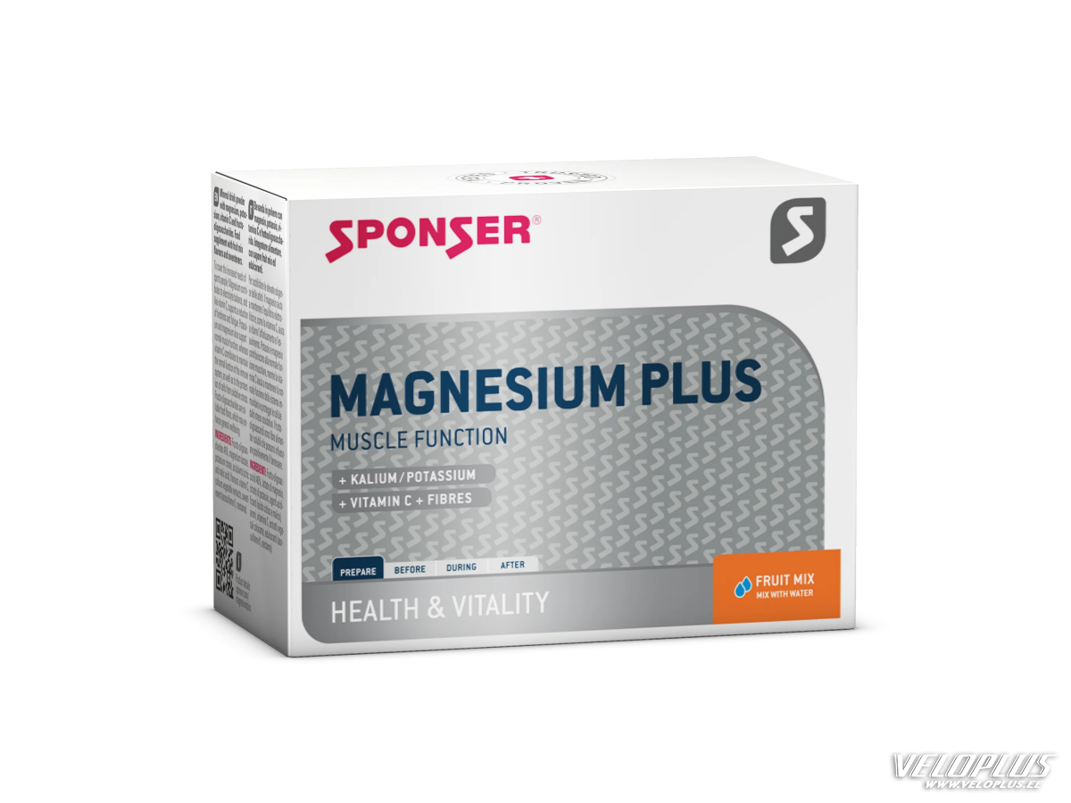 Питьевой порошок Sponser Magnesium Plus 20x6,5г, Mg с калием и витамином С