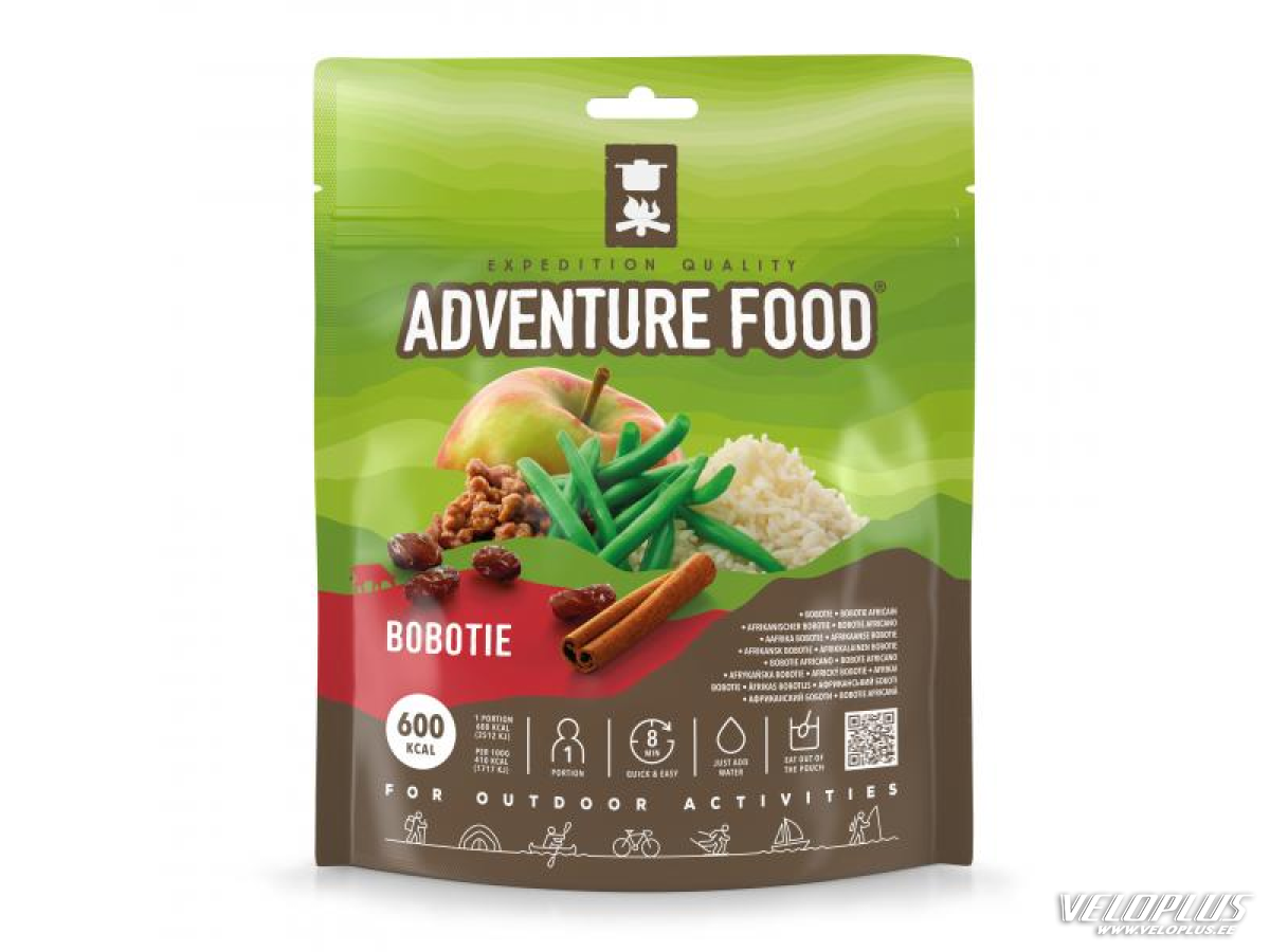 Matksasöök Adventure Food Bobotie 146 g, Aafrikapärane riisiroog loomalihaga
