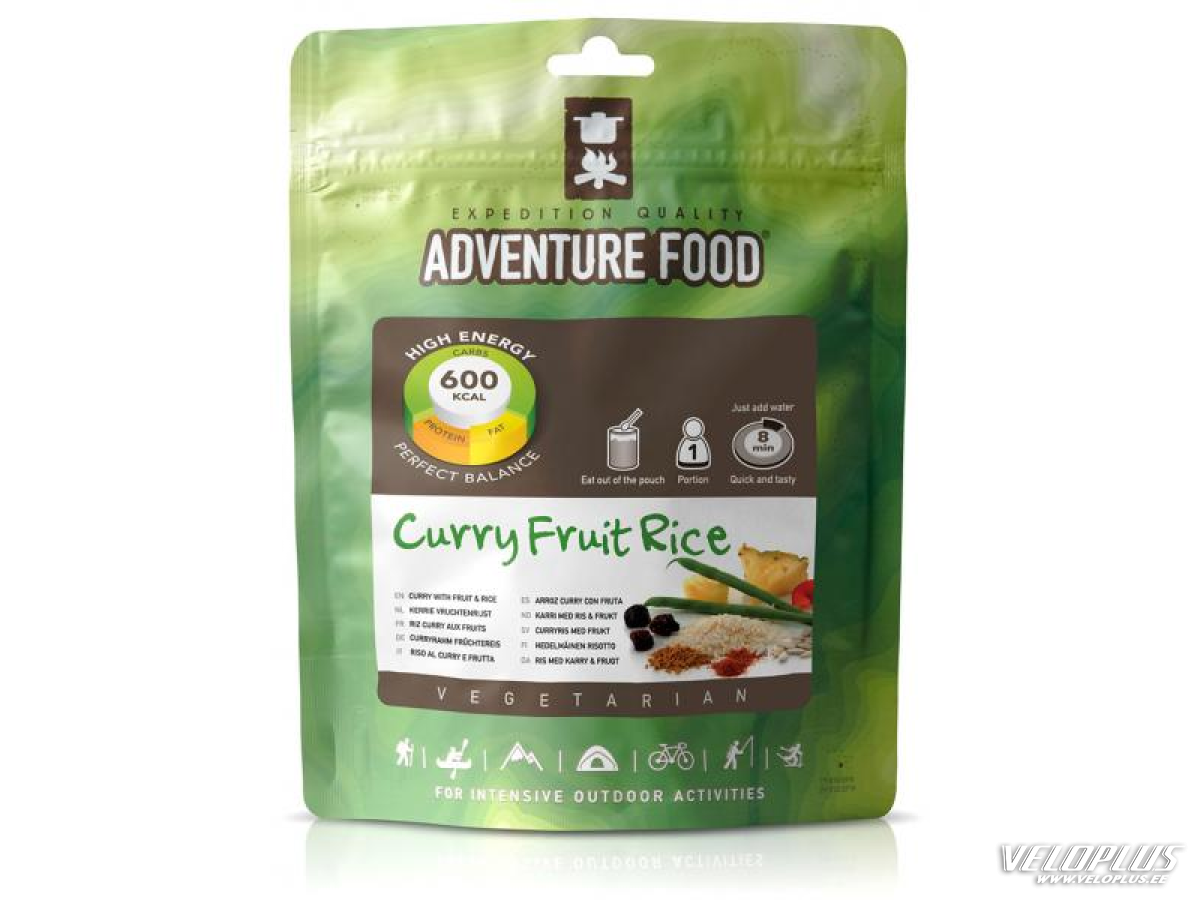 Matksasöök Adventure Food Curry with Fruit Rice 146 g, Puuviljarisoto karrikastmes