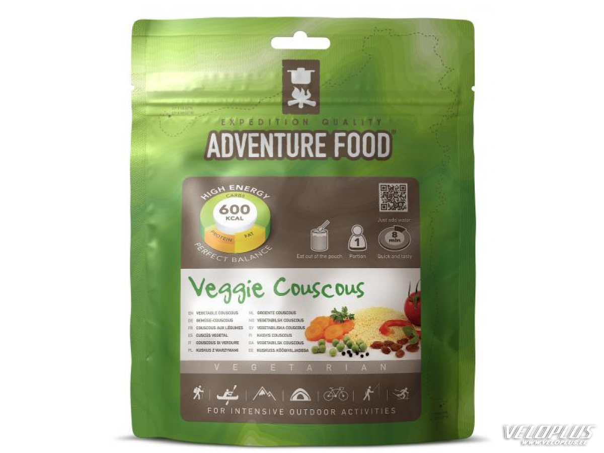 Matksasöök Adventure Food Veggie Couscous 156 g, Kuskuss köögiviljadega