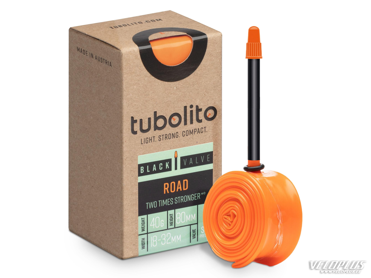 Tube TUBOLITO ROAD 700x18/32mm FV/PV 80mm black 40g