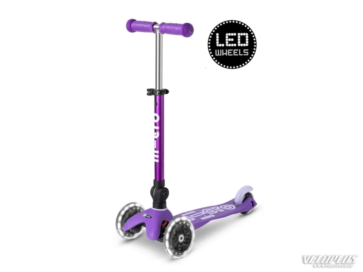 Micro Mini Deluxe LED складной самокат