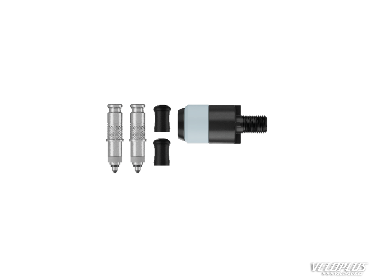 Schwalbe CLIKVALVE pompos adapteris + DV-SCV Dunlop vožtuvai