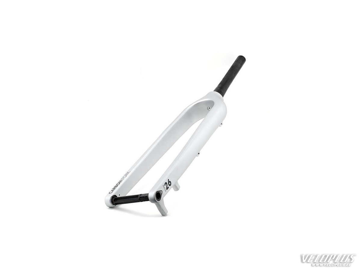 WOOM OFF 6 Carbon Fork 26/27.5 silver