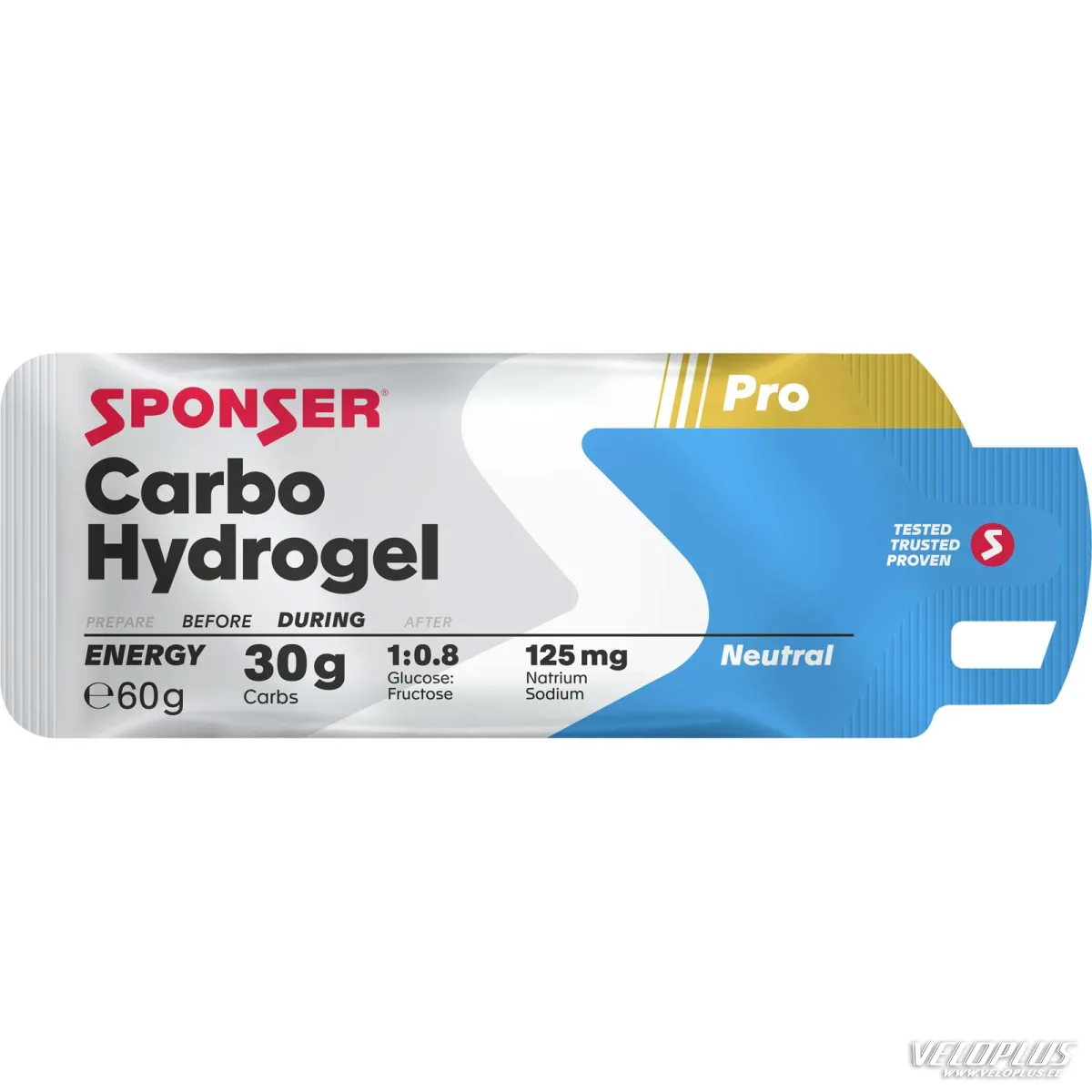 Energiageel Sponser Carbo Hydrogel 60g neutraalne
