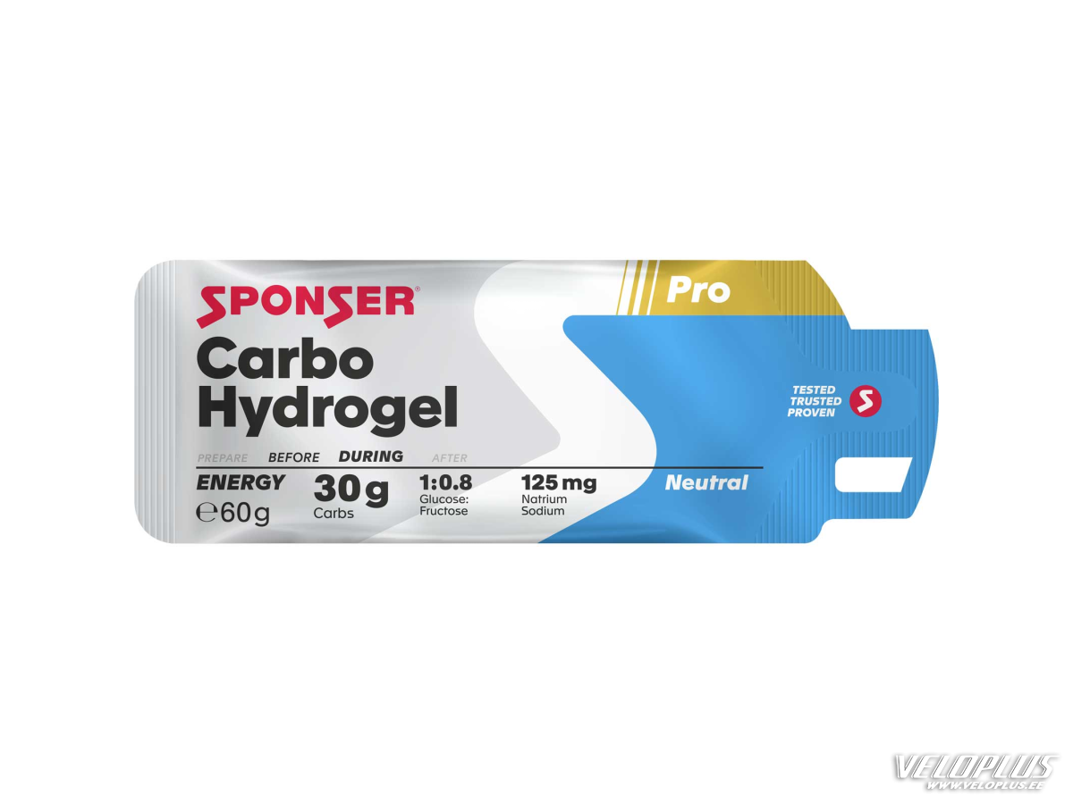 Energinis gelis Sponser Carbo Hydrogel 60g Neutralus