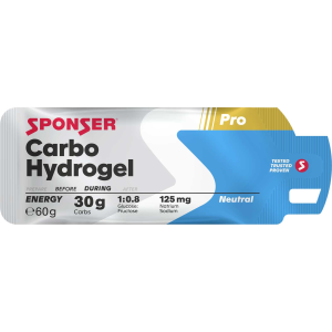Energiageel Sponser Carbo Hydrogel 60g neutraalne