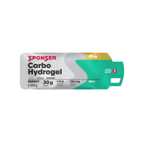 Energiageel Sponser Carbo Hydrogel 60g münt