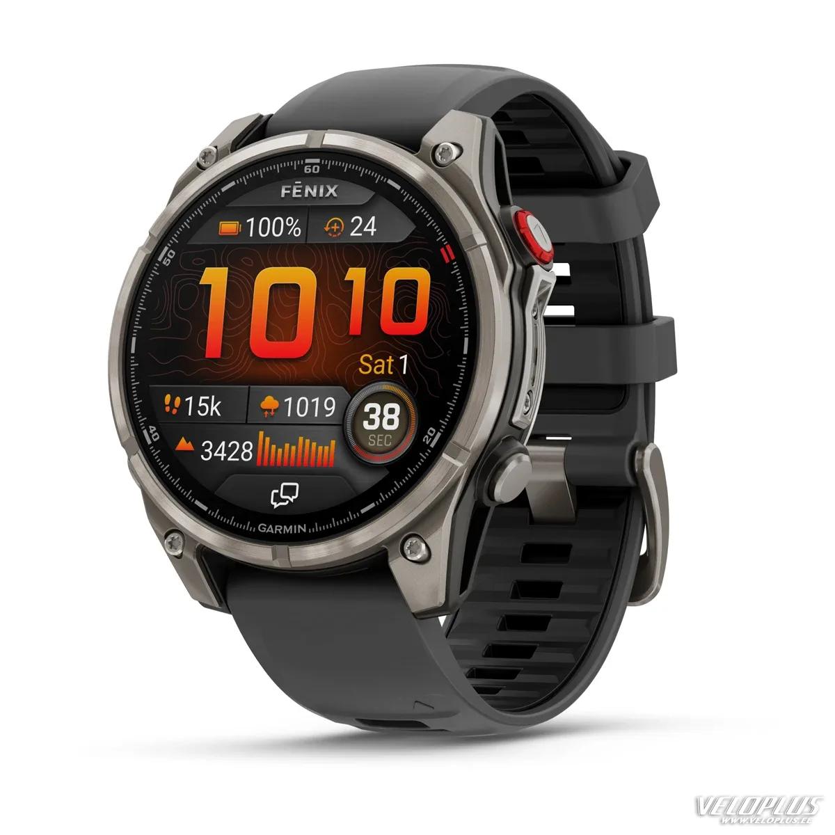 Garmin fenix 8 Pro – 47 мм AMOLED, сапфировое стекло, титан, графит/чёрный