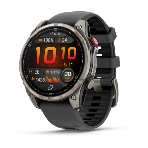 Garmin fenix 8 Pro - 47mm AMOLED, Sapphire, Titanium with Graphite/black